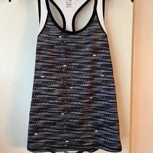 Champion racerback DuoDry XS tank top black white Athletic polyester